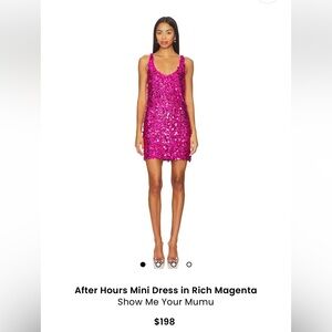 Show Me Your MuMu Pink Sequin Sleeveless Dress